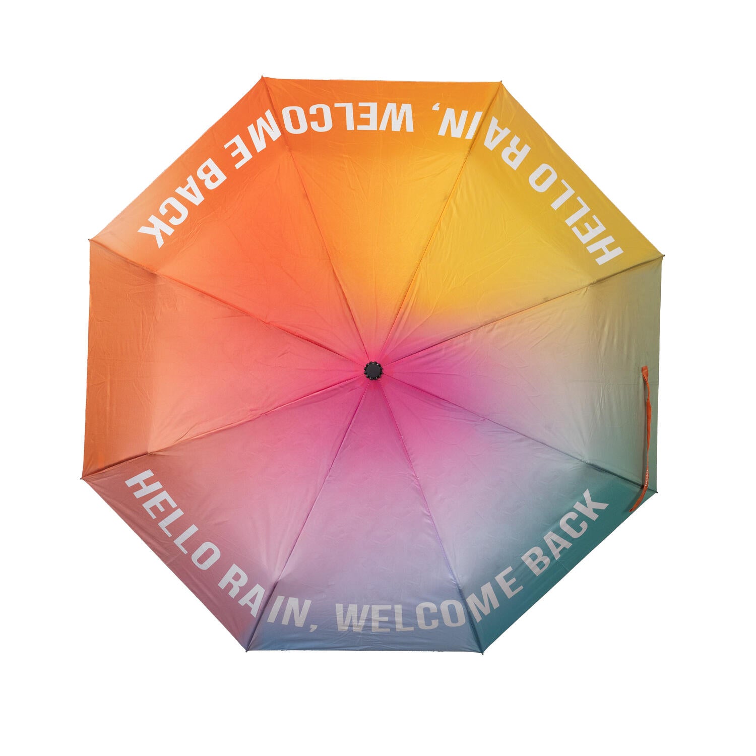 Hello Rain, Welcome Back foldbar paraply - Multicoloured